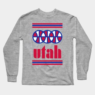 Utah Basketball - Retro B-Ball Throwback Long Sleeve T-Shirt